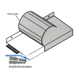 Antidr�hnstreifen 1000 mm Breite 80 mm