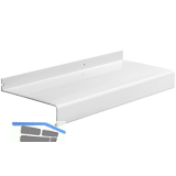 Au�enfensterbank Soft 40 Aluminium wei� RAL 9016 lackiert 240 mm