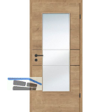 SOLIDO Smart Innent�re CPL Asteiche 2 Lisenen schwarz GL Links TBA 750/2030 mm