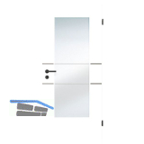 SOLIDO Smart Innent�re CPL Brillantwei� 2 Lisenen schwarz GL LI TBA 900/2030 mm