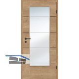 SOLIDO Smart Innent�re CPL Asteiche 4 Lisenen schwarz GL LI TBA 900/2030 mm