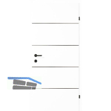 SOLIDO Smart Innent�re CPL Brillantwei� 4 Lisenen schwarz VB RE TBA 650/2030 mm