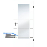 SOLIDO Smart Innent�re CPL Brillantwei� 4 Lisenen schwarz GL LI TBA 900/2030 mm