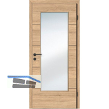 SOLIDO Smart Innent�re CPL Saloon Eiche 4 Lisenen schwarz GL LI TBA 900/2030mm