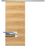 SOLIDO Smart Schiebet�re Set Eiche hell quer lackiert, 920x2070 mm