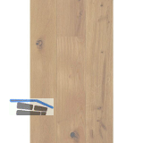 TILO Bodenmuster Landhausdiele Marcanto Eiche wei� Alpin, geb�rstet, ge�lt