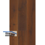 TILO Bodenmuster Landhausdiele Rustico Eiche Mocca Intens, geb�rstet, ge�lt