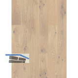 SOLIDO Landhausdiele Eiche kraftvoll, leicht geb�rstet, wei� ge�lt, 14 mm