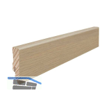 HARO Sockelleiste furniert, Eiche lichtwei� ge�lt, 16/58