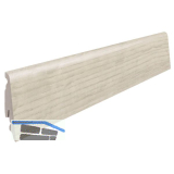 HARO Laminat Sockelleiste Eiche Sicilia wei� / Bergamo silbergrau, 19/58