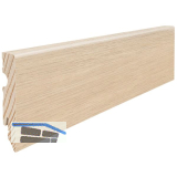 HARO Laminat Aqua Sockelleiste Eiche Designholz Harmony wasserresistent 15/80