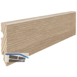 HARO Laminat Aqua Sockelleiste Eiche Veneto crema wasserresistent 15/80