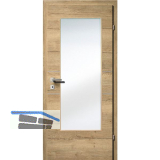 SOLIDO Smart Innent�re CPL Ripped Eiche quer 2 Lisenen GL Links TBA 900/2030 mm