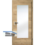 SOLIDO Smart Innent�re CPL Ripped Eiche quer 4 Lisenen GL Links TBA 900/2030 mm