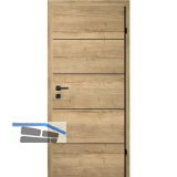 SOLIDO Smart Innent�re CPL Ripped Eiche 4 Lisenen schwarz VB LI TBA 750/2030 mm