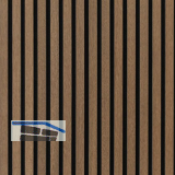 Akustikpaneel mit Softkante Eiche Antik roh / schwarz