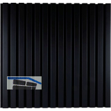 Akustikpaneel mit Softkante schwarz / schwarz