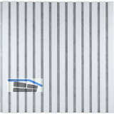 Akustikpaneel mit Softkante wei� / wei�