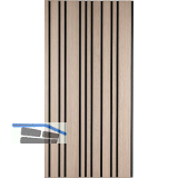 Designpaneel plus Muster Eiche Natur MDF schwarz