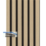 Akustikpaneel Muster mit Softkante Eiche Natur roh / schwarz