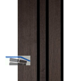 Akustikpaneel Plus Muster mit Softkante Eiche ger�uchert / schwarz