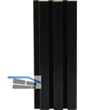 Akustikpaneel Muster mit Softkante foliert schwarz / schwarz