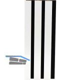 Akustikpaneel Muster mit Softkante foliert wei� / schwarz