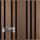 Akustikpaneel Plus mit Softkante Eiche antik / schwarz