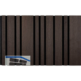 Akustikpaneel Plus mit Softkante Eiche ger�uchert / schwarz