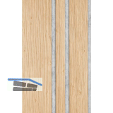 Akustikpaneel Plus Muster Eiche Natur roh / grau