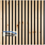 Akustikpaneel Zirbe Natur roh / schwarz