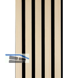 Akustikpaneel Muster Wei�tanne Natur roh / schwarz