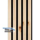 Akustikpaneel Muster Zirbe Natur roh / schwarz