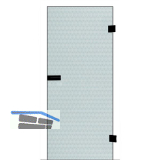 SOLIDO Ganzglast�re Edelstein Smaragd klar TBA 821/2013/8 mm Links