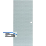 SOLIDO Glasschiebet�r Edelstein Smaragd wei�, Muschelgriff Bohrung 820x2100