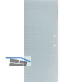 SOLIDO Glasschiebet�r Edelstein Diamant wei�, mit Sto�griff Bohrung 920x2100