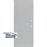 SOLIDO Glasschiebet�r Edelstein Diamant klar, mit Sto�griff Bohrung 720x2100