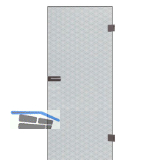 SOLIDO Ganzglast�re Edelstein Brillant klar Beschl�ge silber, 721/2013 Links