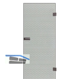 SOLIDO Ganzglast�re Edelstein Diamant klar Beschl�ge silber, 871/2013 Rechts