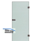 SOLIDO Ganzglast�re Edelstein Smaragd klar Beschl�ge silber, 871/2013 Rechts