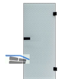 SOLIDO Ganzglast�re Edelstein Diamant wei� Beschl�ge schwarz, 721/2013 Links