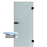 SOLIDO Ganzglast�re Edelstein Diamant wei� Beschl�ge PZ schwarz, 721/2013 RE