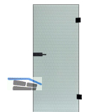 SOLIDO Ganzglast�re Edelstein Smaragd wei� Beschl�ge PZ schwarz, 821/2013 LI