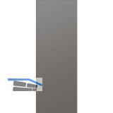 SOLIDO Verglasungsvariante A, ESG - BlackShine, 1476x646x4 mm