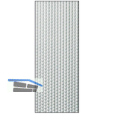 SOLIDO Verglasungsvariante A, ESG - Masterpoint, 1484x544x4 mm