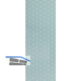 SOLIDO Verglasungsvariante A, ESG - Brillant wei�, 1484x594x4 mm