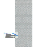 SOLIDO Verglasungsvariante A, ESG - Diamant klar, 1476x446x4 mm