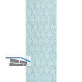 SOLIDO Verglasungsvariante A, ESG - Grande Smaragd wei�, 1484x594x4 mm