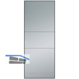 SOLIDO Verglasungsvariante A Satiniert mit 2 Rillen f�r Modell Smart 546/1476