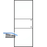 SOLIDO Ganzglas Schiebet�r Industry Black 2, Sto�griff Bohrung, 820x2100